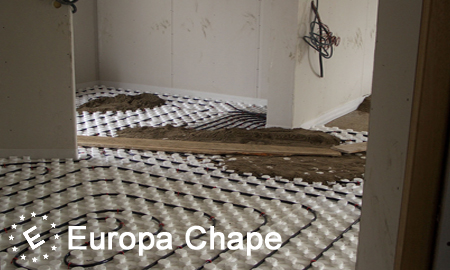 Chape liquide autonivelante coulée sur plancher chauffant
